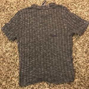 Grey crop top